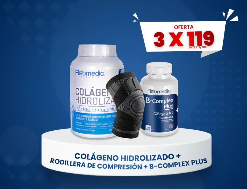 Promoción Colágeno Hidrolizado + Rodillera De Compresión + B-Complex Plus Portada