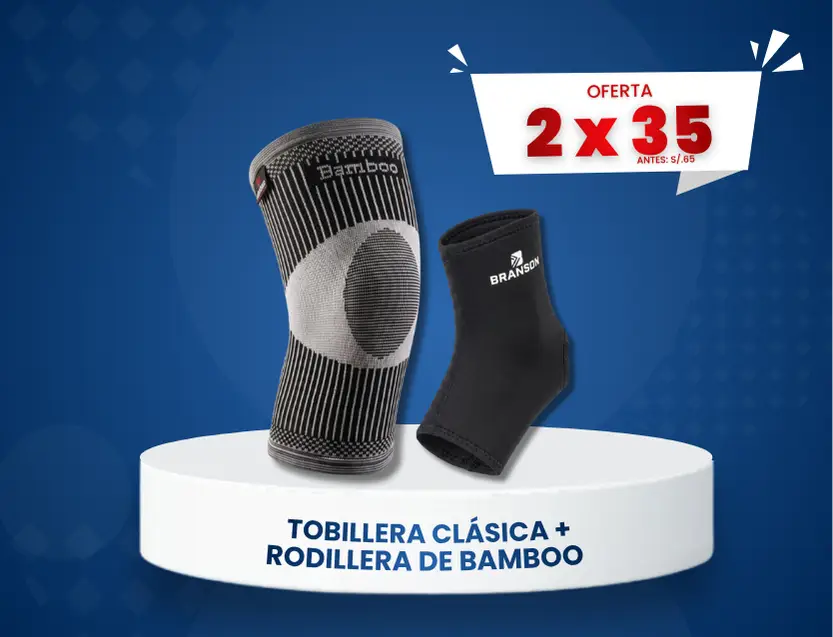Promoción Tobillera Clásica + Rodillera de Bamboo Portada